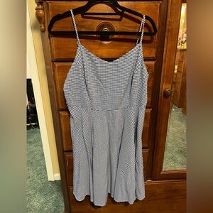 Old Navy Blue and White Gingham Dress